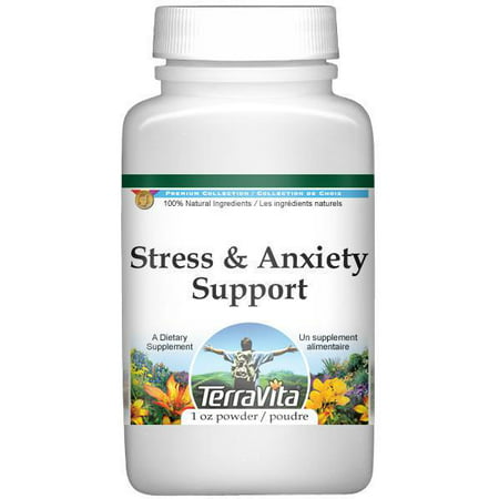 Le stress et le soutien de l'anxiété en poudre - Valériane, passiflore et Houblon (1 oz, ZIN: 518246)
