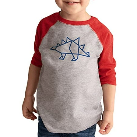 

7 ate 9 Apparel Kids Dinosaur Stegosaurus Shirts - Dino Origami Red Shirt 6 Months