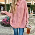 thumbnail image 2 of Vedolay Long Cardigans for Women Winter Knit Full-Zipper Sweater Slim Fit 2023 Pink,S, 2 of 4