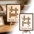 thumbnail image 1 of Outdor Family Puzzle Sign Desktop Ornament Decorative Home Wooden Tabletop Display Craft, 1 of 5