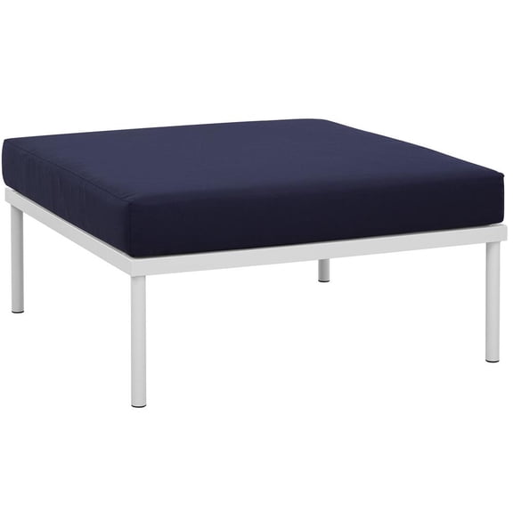 Modway Harmony Outdoor Patio Aluminum Ottoman, Multiple Colors