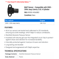 MAP Sensor Compatible with 2005 2006 Jeep Liberty 2.8L 4Cylinder