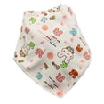 thumbnail image 1 of Paño para eructar para bebés, babero de algodón para bebés, babero triangular para niños pequeños, babero de algodón confiable y duradero, 1 of 1