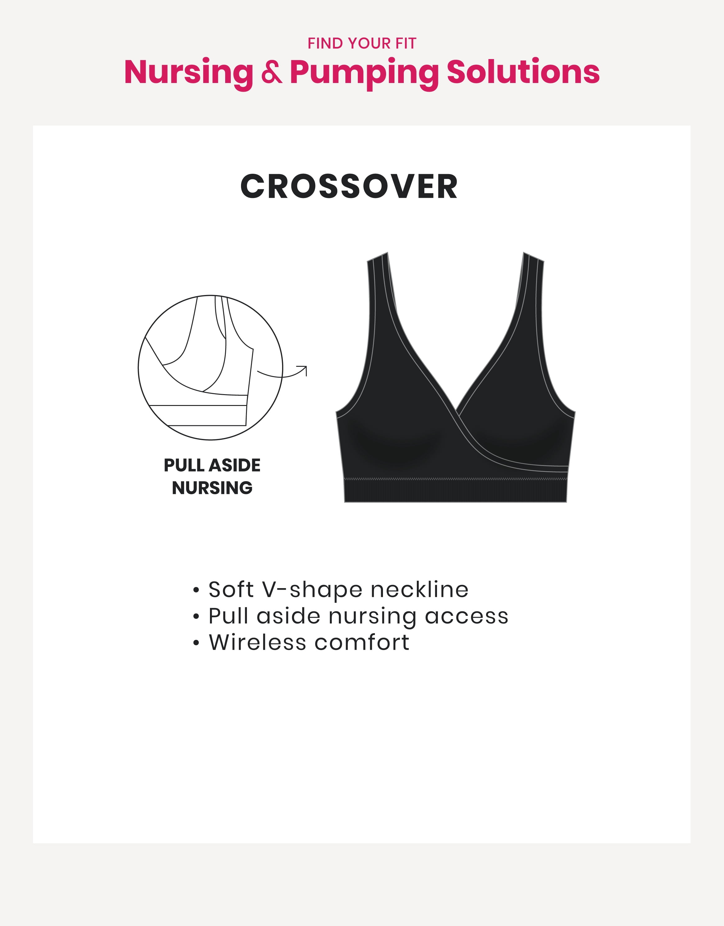 Ingrid & Isabel For Every Belly Women's Maternity & Nursing Seamless Crossover Bra, 2-Pack, SizesXS-4XL