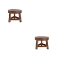 thumbnail image 4 of Scienceny Taburetes bajos de maciza, silla con soporte para plantas de forma redonda, de té, cambio de zapatos, taburete, decoración del hogar, Como se muestra 2Conjunto, 4 of 6