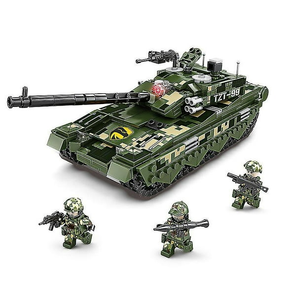 Military Series 99 Main Station Tanks Compatible With Lego Building Blocks Assembled Children's Toys/yy