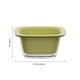 thumbnail image 3 of Juego de Colador y Tazón Apilables | Cesta para Lavar Frutas y Verduras de Doble Capa 2 En 1 | Colador de Alimentos y Ensaladera | Plástico Abs, Blanco/Rojo/Verde/Morado, 3 of 7
