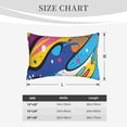 thumbnail image 4 of Hirioo Abstract Color Splash for Plush Pillow Cover for Bedroom and Living Room ,Elegant, Comfortable Home Decor-20"x30", 4 of 6