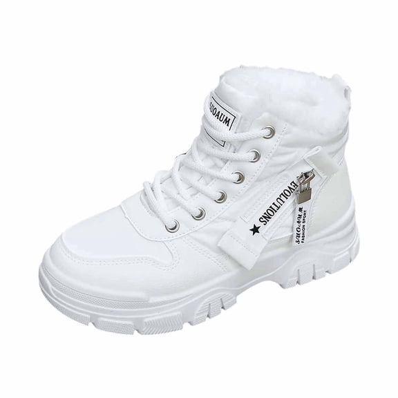 Women's Boots Stylish Winter Boots Platform Sole Insulated Non Comfortable Ankle Booties for Outdoor Hiking Cold Weather Activities