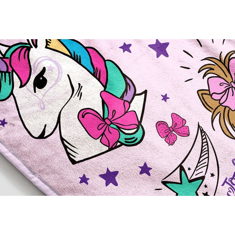 Jojo Siwa Reach For The Stars Kids Throw 46 x 60 Microfiber Pink Nickelodeon Walmart