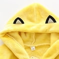 thumbnail image 2 of Boys Girls Cartoon Cat Fleece Hooded Robes Warm Bathrobe Kids Soft Fuzzy Wrap Loungewear for Shower Home, 2 of 5