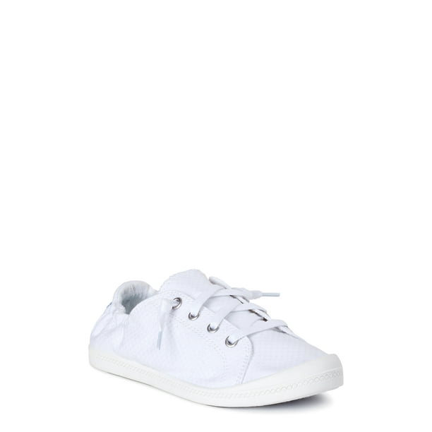 time and tru white canvas shoes