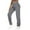 Gray, variant on Hrsba Women's Winter Full Length Pants, Womens Work Pants Athletic Pants for Women Solid Color Loose Cargo Style with Pockets Casual Workout Trousers