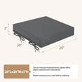 thumbnail image 3 of Outdoor Seat Cushion for Patio Furniture Dining Chair Pad Replacement, 20x20, Set of 2, Dark Gray, 3 of 10