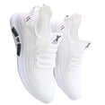 thumbnail image 2 of AUDeals Wide Toe Shoes, Extra Wide Walking Sneakers with Arch Support and Air Cushion Comfort for Men and Women (White, 9), 2 of 6