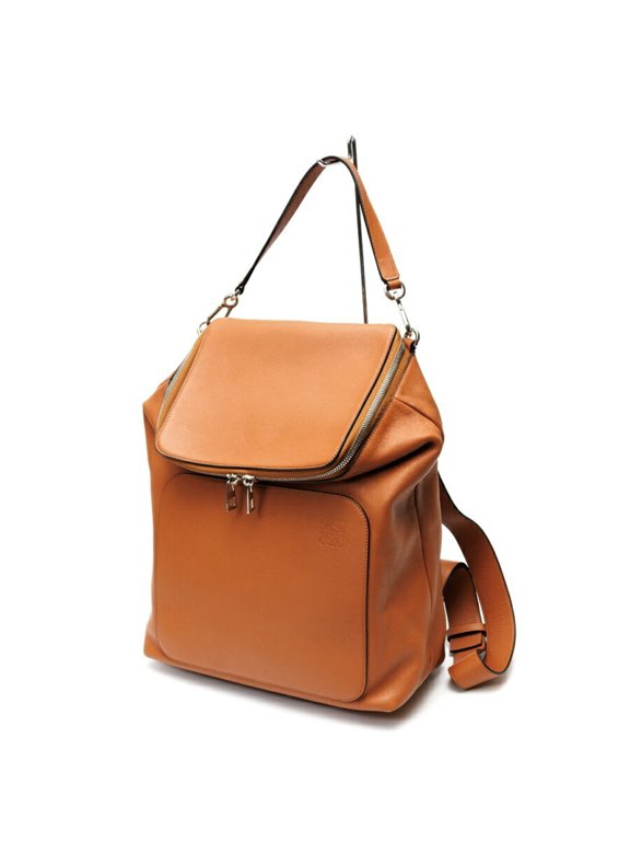 Pre-Owned Loewe Goya Backpack, 316.30.P40, Leather, Brown