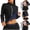 Blue a1, variant on Pukitry Womens Sauna Suit Hot Sweat Body Shaper Jacket Waist Trainer Long Sleeve Zipper Shirt Workout Top