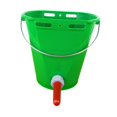 thumbnail image 2 of Cubo de alimentación para terneros, cubo de leche, fácil de instalar, 8 L, práctico, accesorios, con tetinas, para alimentación, con tetinas para tern Verde con 1 pezón, 2 of 9