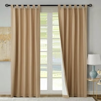 Thermalogic Weathermate Tab Top Curtain Panel Pair Window Dressing each 40 x 95 in Khaki
