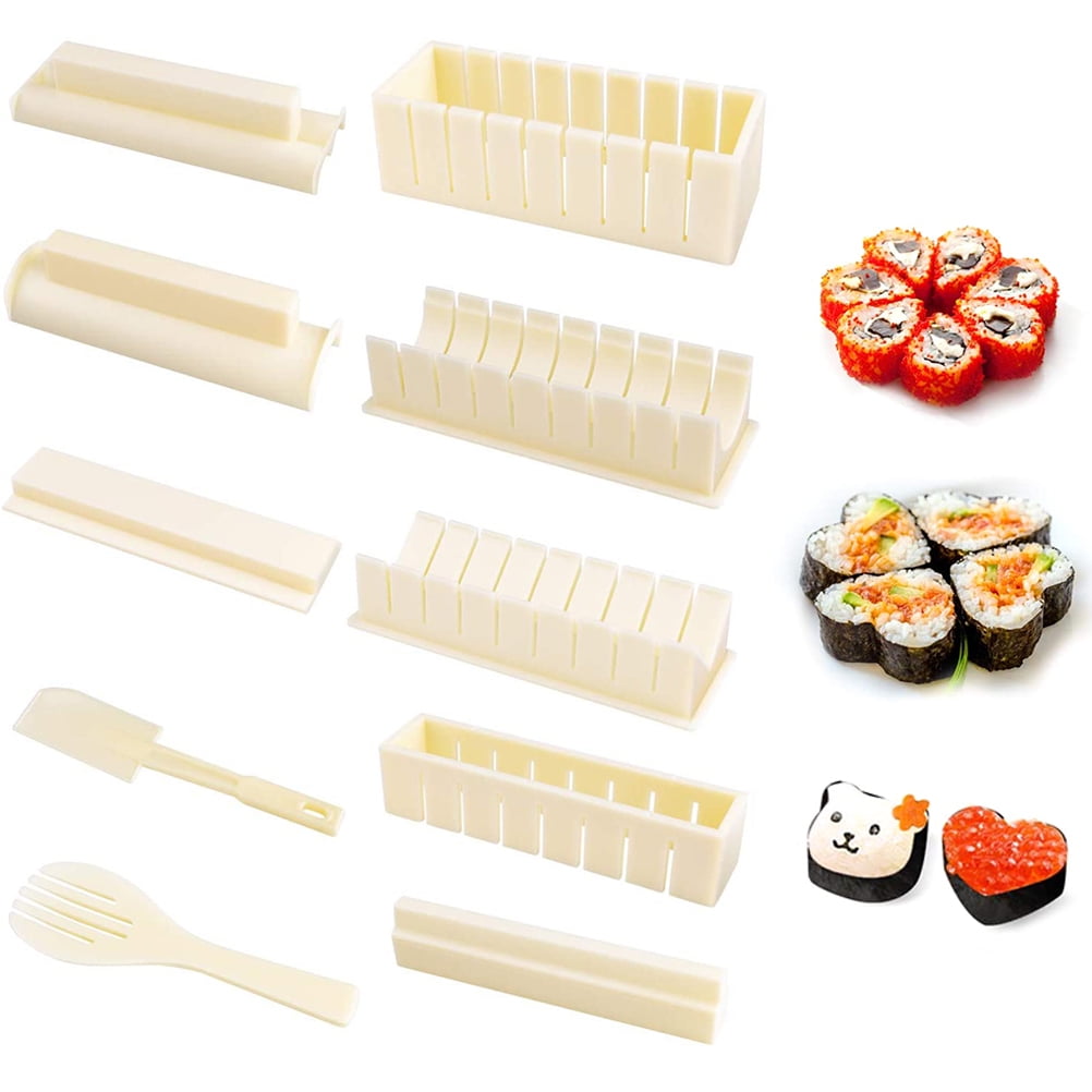 Sushi Mold Set 10pcs Full Set Sushi Maker Sushi Mould Sushi Tools