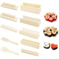 thumbnail image 1 of 10pcs/set Sushi Maker Kit Plastic Sushi Molds Easy DIY Cooking Sushi Preparation Kit Rice Roller Kit, 1 of 6