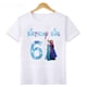 thumbnail image 4 of Camiseta de algodón de cumpleaños para niña de Elsa, Anna y Frozen de Disney, ropa para niños de 1, 2, 3, 4, 5, 6, 7, 8 y 9 años, ropa para niños, 4 of 5