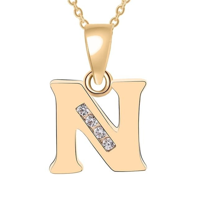 Xihbxyly Collar con Colgante de Cadena con 26 Letras y Nombre En Inglés para Mujer