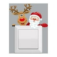 thumbnail image 6 of Bluelans Xmas Santa Claus Elk Snowman Switch Wall Removable Sticker New Year Decal Decor, 6 of 7