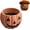 Large, variant on Lethargic Halloween Pumpkin Planter Pot, Brown Resin Flower Pot, Indoor Outdoor Fall Porch Garden Decor, Small or Large