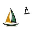thumbnail image 1 of Figura de velero,Escultura de velero de hierro para decoración de oficina y hogar,Figura de escritorio,Escultura abstracta de pensador para decoración de oficina y hogar.,Figura decorativa de, 1 of 8