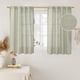 thumbnail image 1 of Cortinas LAMIT de lino semitransparente, 86 x 102 cm, color gris salvia, 2 paneles, 1 of 9