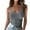 520_Grey, variant on YEJIMAN Pink Cute T Shirts, Polyester,Spandex White Button Down Shirt Women, Plus Size Going Out Tops for Women Ribbed Tank Tops Sleeveless Slim Shirts Solid Color Undershirt