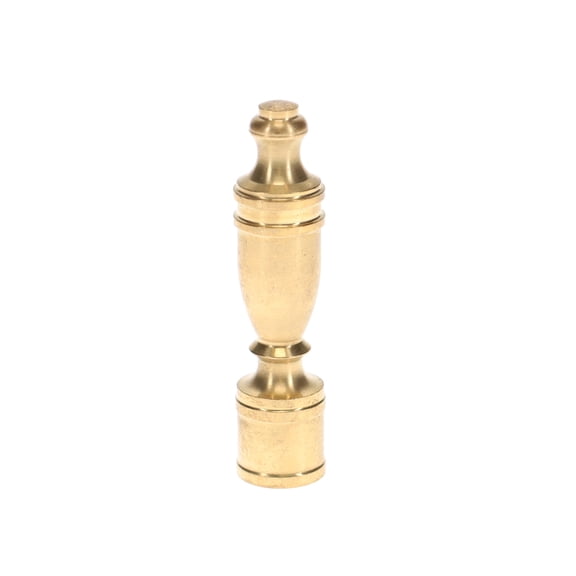 B&P Lamp® 2 3/8" Brass Finial, 1/4-27F, Unfinished
