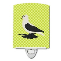 Caroline's Treasures BB7772CNL Saxon Fairy Swallow Pigeon Green Ceramic Night Light, 6x4x3", multicolor