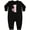 AB-Black, variant on Pink Ladybug 1st Birthday Baby Fleece Romper