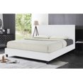 thumbnail image 1 of White Uptown PU Upholstered SINGLE Size Platform Bed (No Box Spring Required), 1 of 5