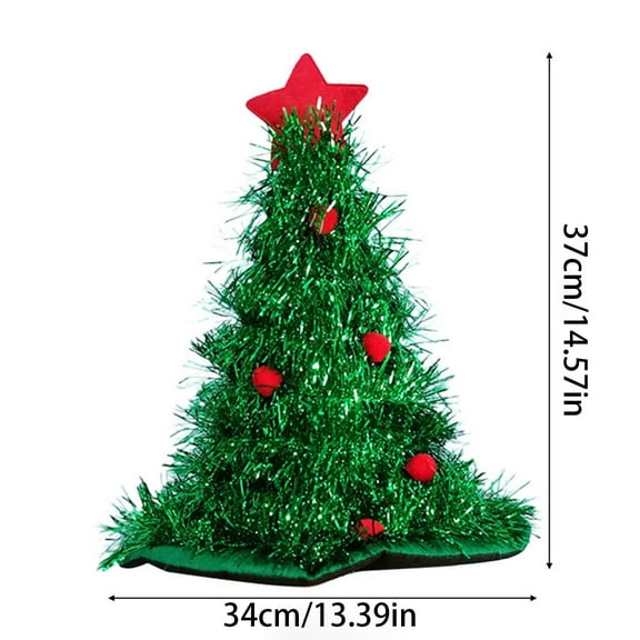 Acahhotxx Christmas Tree Hat Led Light Hats for Party Holiday Costume Props Hat