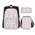 thumbnail image 1 of Disketp Cute Rabbit Mochila Estampada de Gran Capacidad con Lonchera y Estuche, Set de 3 Piezas para Estudiantes, 1 of 7