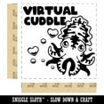 thumbnail image 2 of Virtual Cuddle Cuttlefish Self-Inking Rubber Stamp Ink Stamper - Blue Ink - Large 1-1/2 Inch, 2 of 7