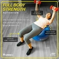 thumbnail image 2 of URBNFit Exercise Ball - Yoga Ball for Workout Pregnancy Stability - AntiBurst Swiss Balance Ball with Pump, 65M, Pink, 2 of 9