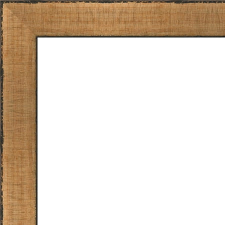God Framed Print 5x7 Rustic Scratched Gold Wood Frame - Great for Posters, Photos, Art Prints, Mirror, Chalk Boards, Cork Boards and ()