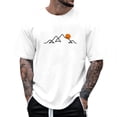 thumbnail image 2 of Mountain Graphic Tees for Men 2026 Summer Casual Short Sleeve Crewneck T Shirts Hiking Camping Shirt, 2 of 5