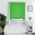 thumbnail image 2 of Yipa 35 x 59 Inch Self Adhesive Cordless Blackout Pleated Blinds Shades for Indoor Window Covers, Non-Woven Room Darkening Curtains, Easy to Install, 1-Pack, Green, 2 of 13