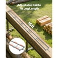 thumbnail image 2 of KFFKFF 15 ft Rail Mill Guide System with Adjustable Aluminum Rails, Chainsaw Mill Kit with 6 Crossbars and 4 Wedges, Ideal for Woodworking and Construction Projects, 2 of 9