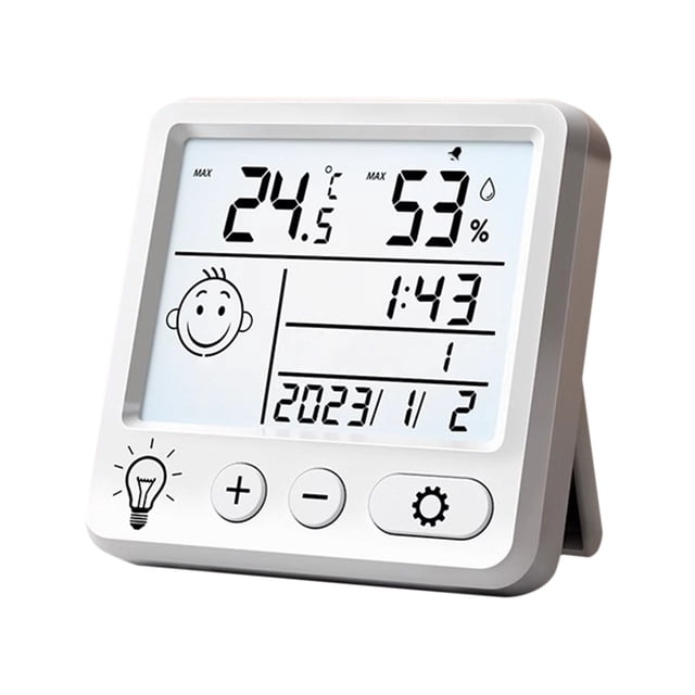 Fesfesfes Indoor Wall Mounted Digital Hygrometer Accurate Temperature Humidity Monitor for Home Office Greenhouse Room Humidity Gauge Meter