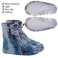 thumbnail image 2 of Funda impermeable para zapatos, de silicona, unisex, para interior y exterior, antideslizante, para lluvia, XL (30,5 cm), color morado, 2 of 5