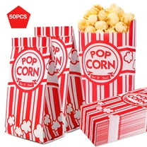CCOCC Paper Popcorn Bags,50 Pack 1oz Popcorn Bags Individual Servings,Popcorn Bags Bulk for Popcorn Machine,Party,Movie Nights,Carnival Party