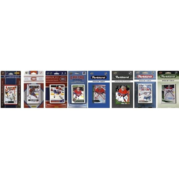 C&I Collectionables CANADIENS819TS NHL Montreal Canadiens 8 Différents Ensembles de Cartes à Collectionner sous Licence