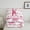 Pink White K, variant on jejeloiu Letter A Monogrammed Bedding Comforter Set,Bowknot Bow Ribbon Twin Comforter Sets,Pink White Bedding Set For Girls,Microfiber Room Decorative Reversible,2pcs