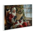 thumbnail image 4 of Stupell Industries Cheerful Santa Reading Holiday Painting Unframed Art Prints Wall Art, 19 x 13, 4 of 8
